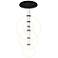 Hoops 6 Light LED Chandelier With Black Finish