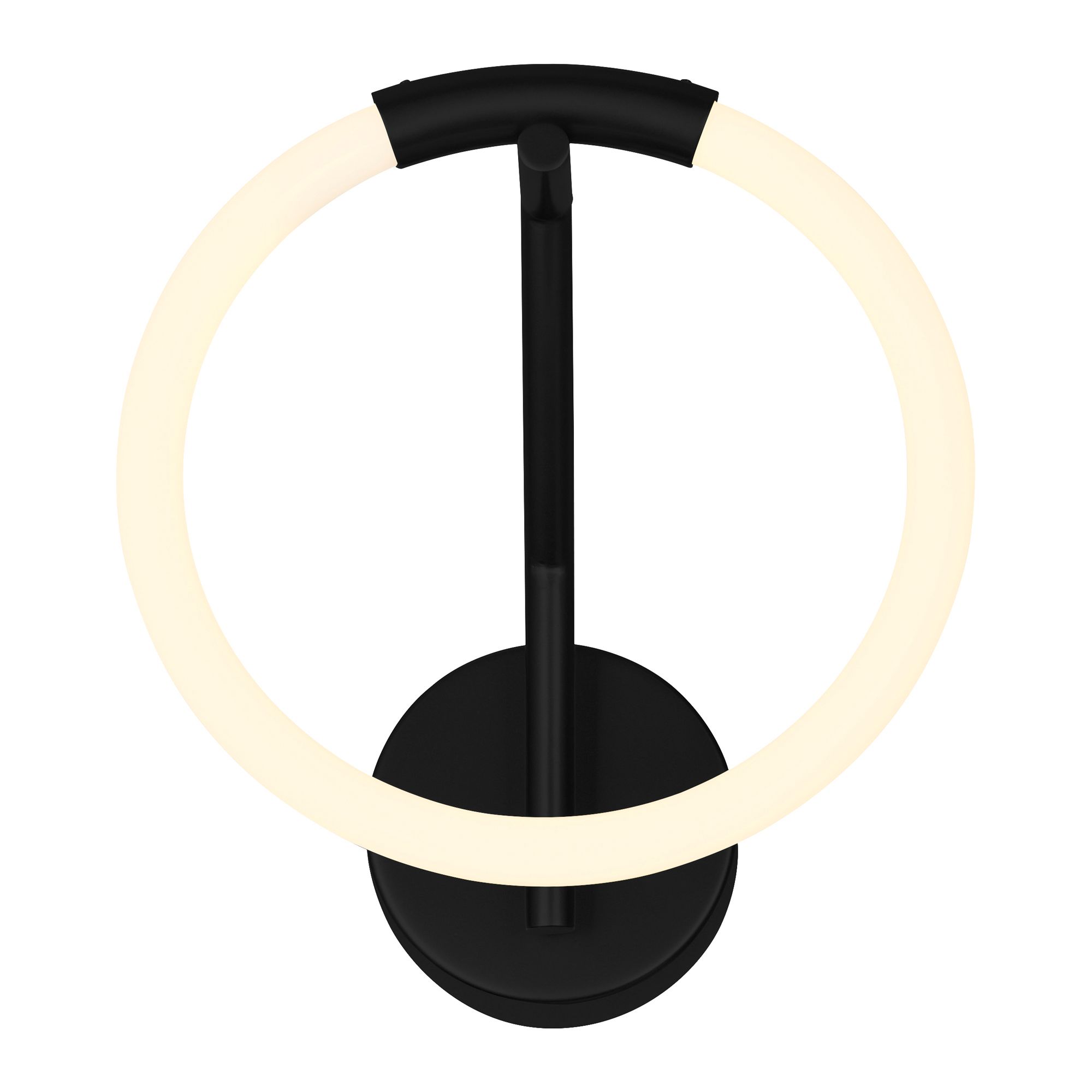 Image 4 Hoops Integrated LED 10in Black Wall Sconce more views