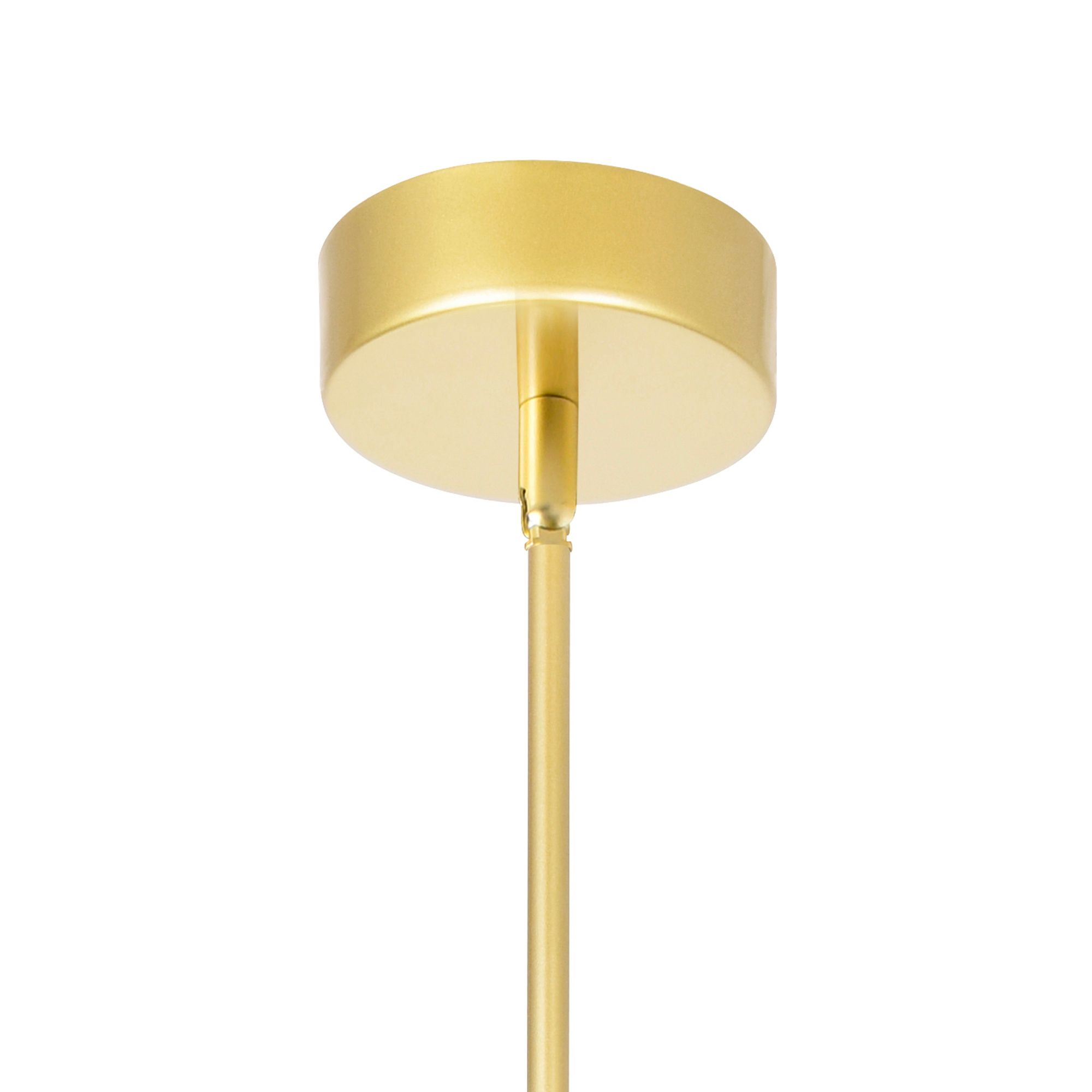 Hoops Integrated LED 10in Satin Gold Mini Pendant