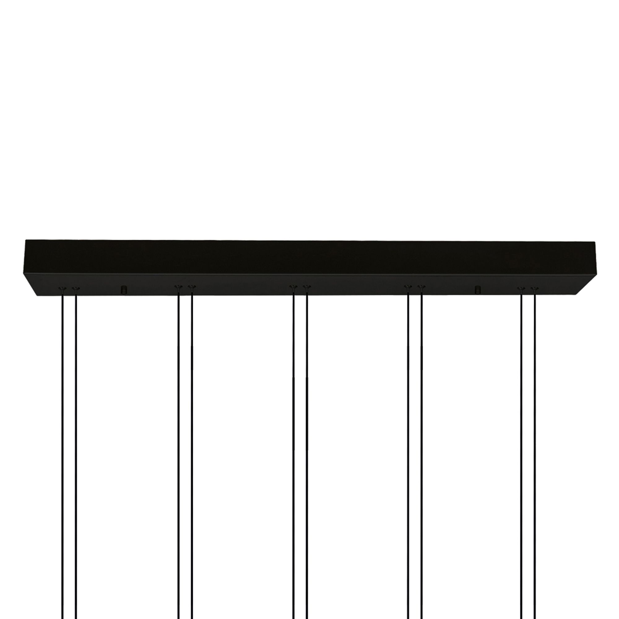 Image 3 Hoops Integrated LED 23in 5 Ring Black Chandelier more views