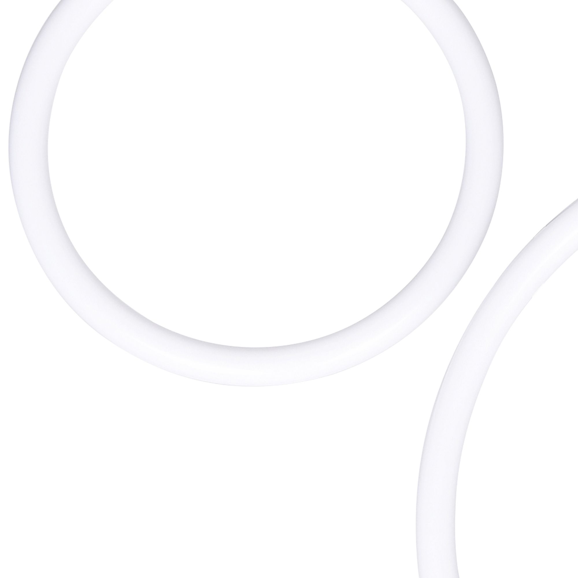 Image 4 Hoops Integrated LED 23in 5 Ring Satin Gold Chandelier more views