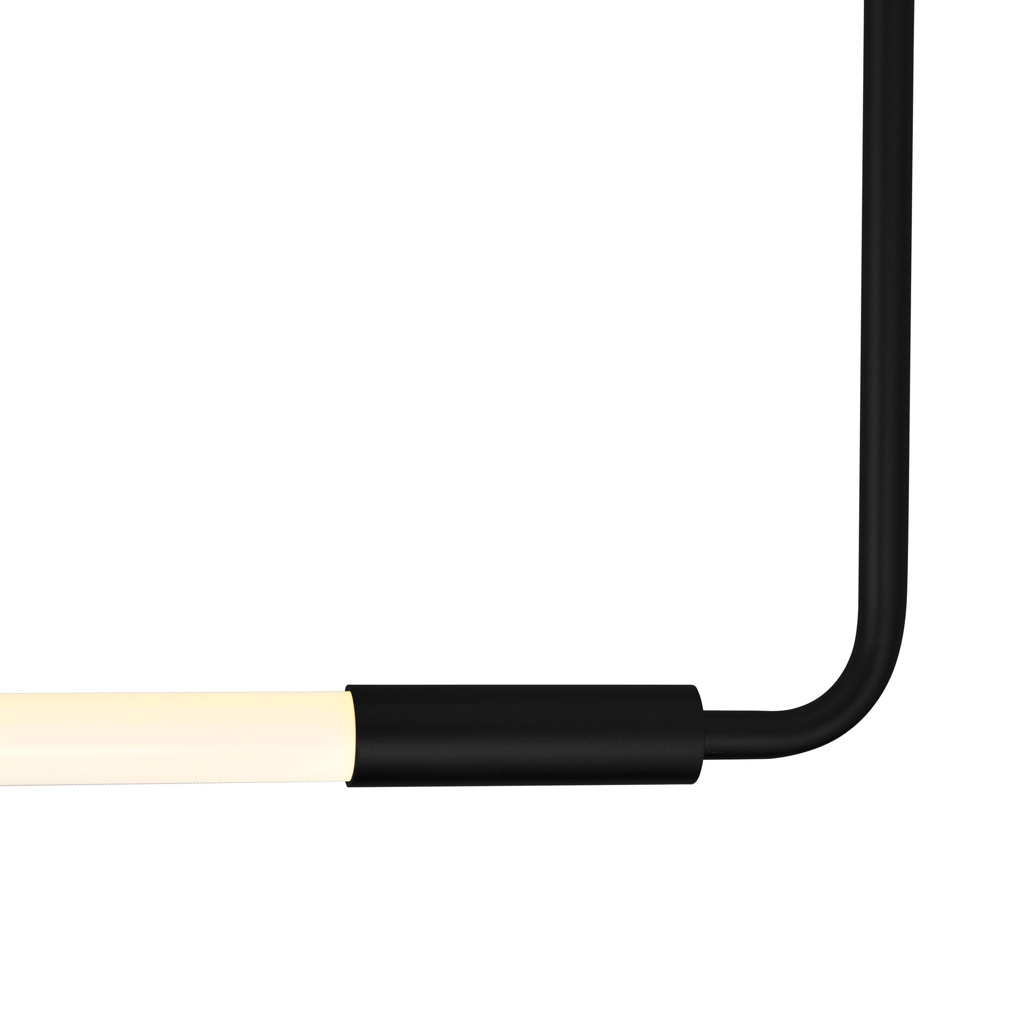 Image 3 Hoops Integrated LED Geometric Black Chandelier more views