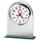 Hope 6 1/4" High Breast Cancer Awareness Glass Alarm Clock