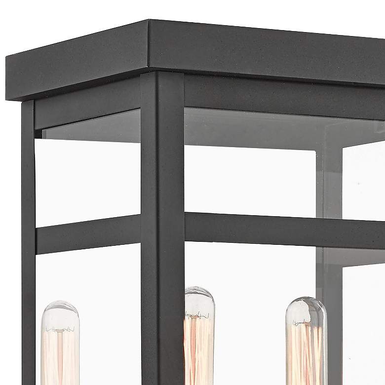 Image 2 Hopewell 12 3/4" High Black 2-Light Outdoor Wall Light more views