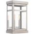 Hopewell 15" High Brushed Nickel 2-Light Outdoor Wall Light