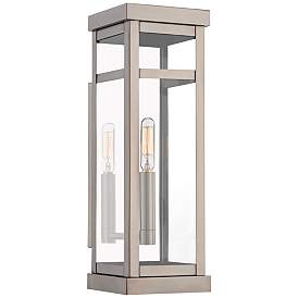 Image1 of Hopewell 15" High Brushed Nickel Outdoor Wall Light