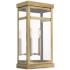 Hopewell 18" High Antique Brass 2-Light Outdoor Wall Light