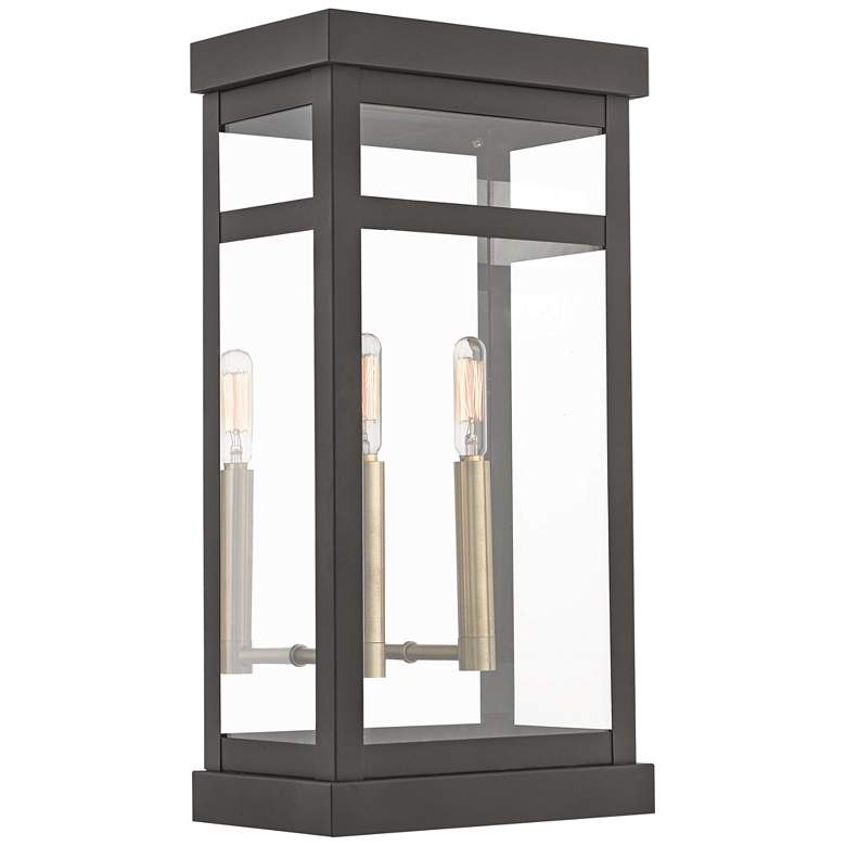 Image 1 Hopewell 18" High Bronze 2-Light Outdoor Wall Light