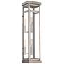 Hopewell 22" High Brushed Nickel 2-Light Outdoor Wall Light