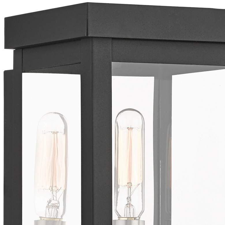 Image 2 Hopewell 9" High Black Outdoor Wall Light more views