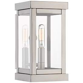 Image1 of Hopewell 9" High Brushed Nickel Outdoor Wall Light
