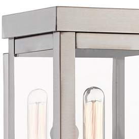 Image2 of Hopewell 9" High Brushed Nickel Outdoor Wall Light more views