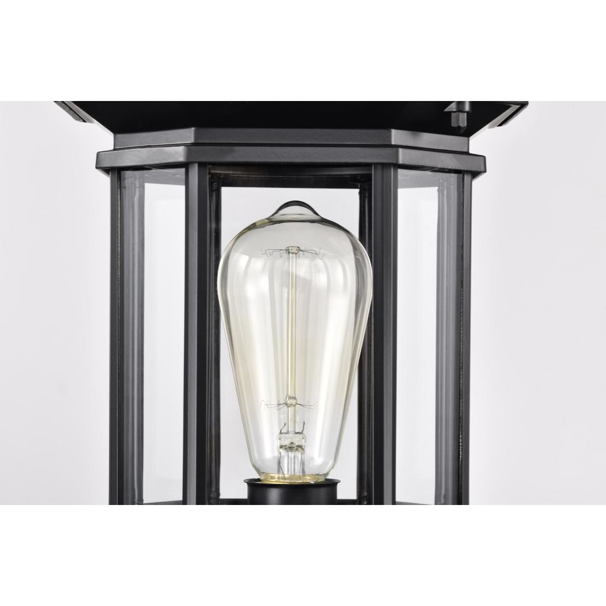 Hopkins 18 1/2" High Matte Black Outdoor Post Light