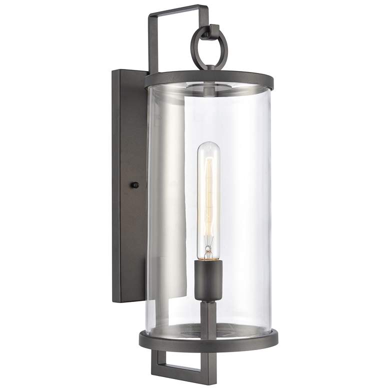 Image 1 Hopkins 20.25" High 1-Light Outdoor Sconce - Charcoal Black