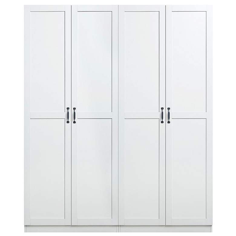 Image 2 Hopkins 29 1/2" Wide White 7-Drawer Storage Closets Set of 2