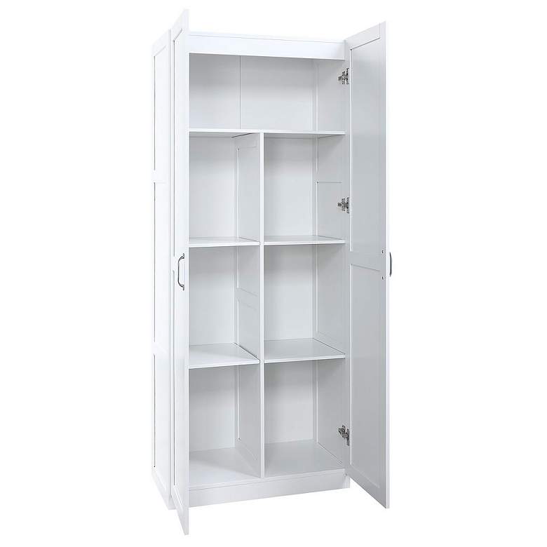 Image 7 Hopkins 29 1/2" Wide White Wood 7-Drawer Storage Closet more views