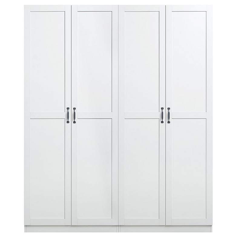 Image 1 Hopkins 59 1/4" Wide White Storage Closets Set of 2