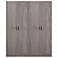 Hopkins Modern Storage Closet with 7 Shelves in Grey (Set of 2)