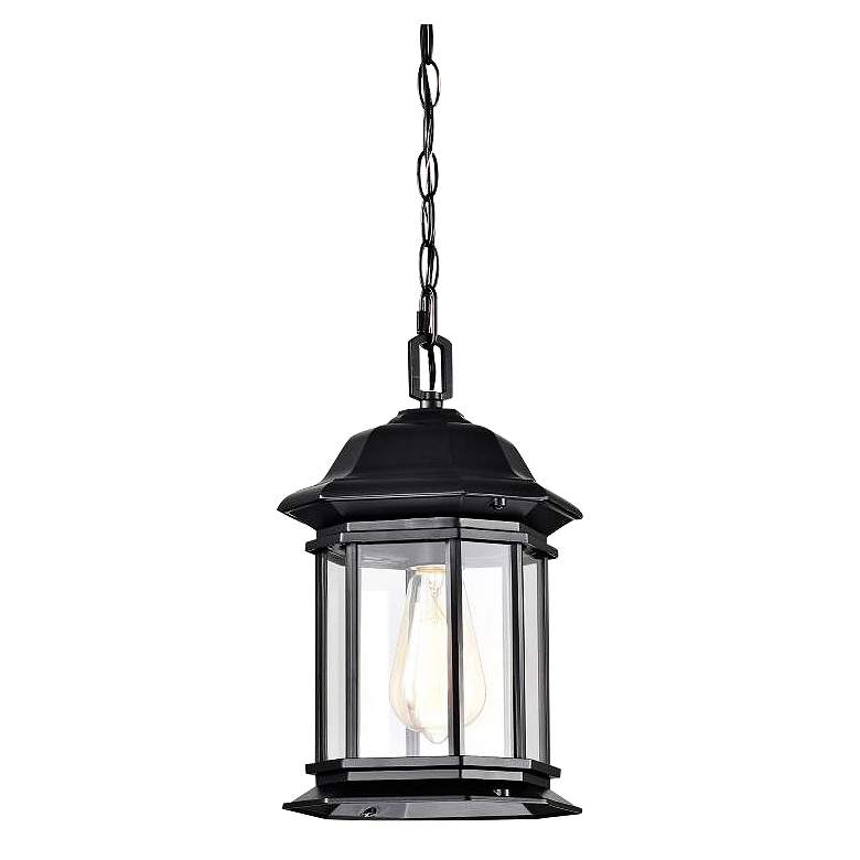 Image 2 Hopkins Outdoor Hanging Lantern; 1 Light; Matte Black Finish