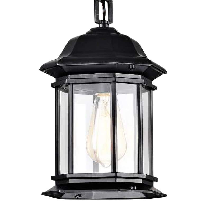 Image 3 Hopkins Outdoor Hanging Lantern; 1 Light; Matte Black Finish more views