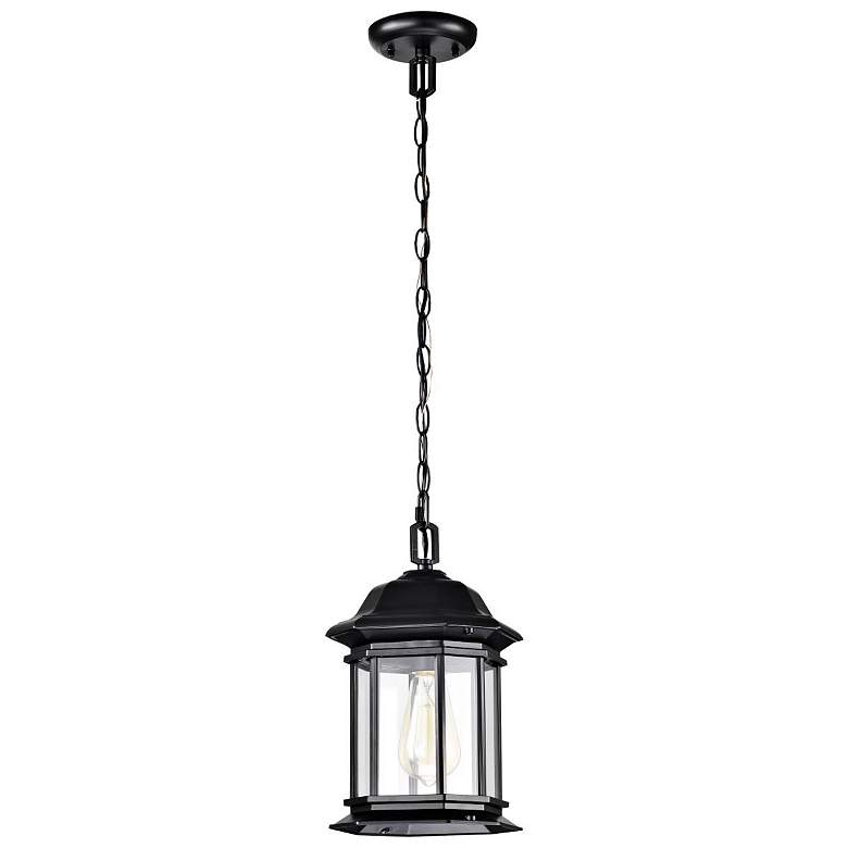 Image 4 Hopkins Outdoor Hanging Lantern; 1 Light; Matte Black Finish more views