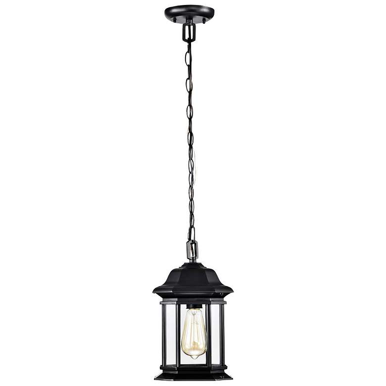Image 5 Hopkins Outdoor Hanging Lantern; 1 Light; Matte Black Finish more views