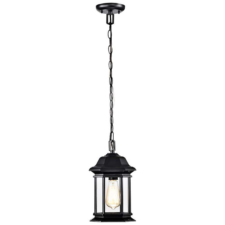 Image 6 Hopkins Outdoor Hanging Lantern; 1 Light; Matte Black Finish more views