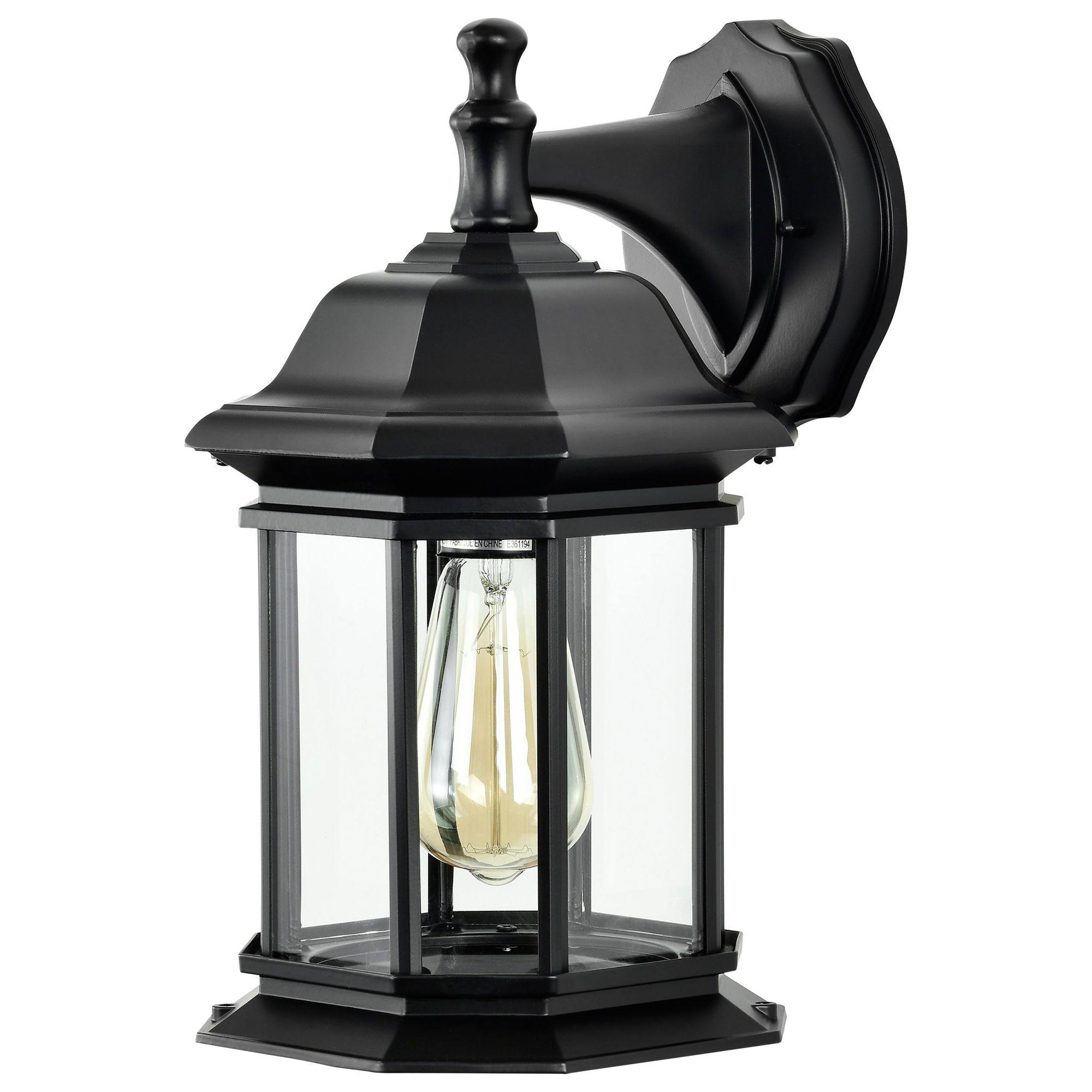 Image 3 Hopkins Outdoor Large Wall Lantern; 1 Light; Matte Black Finish more views
