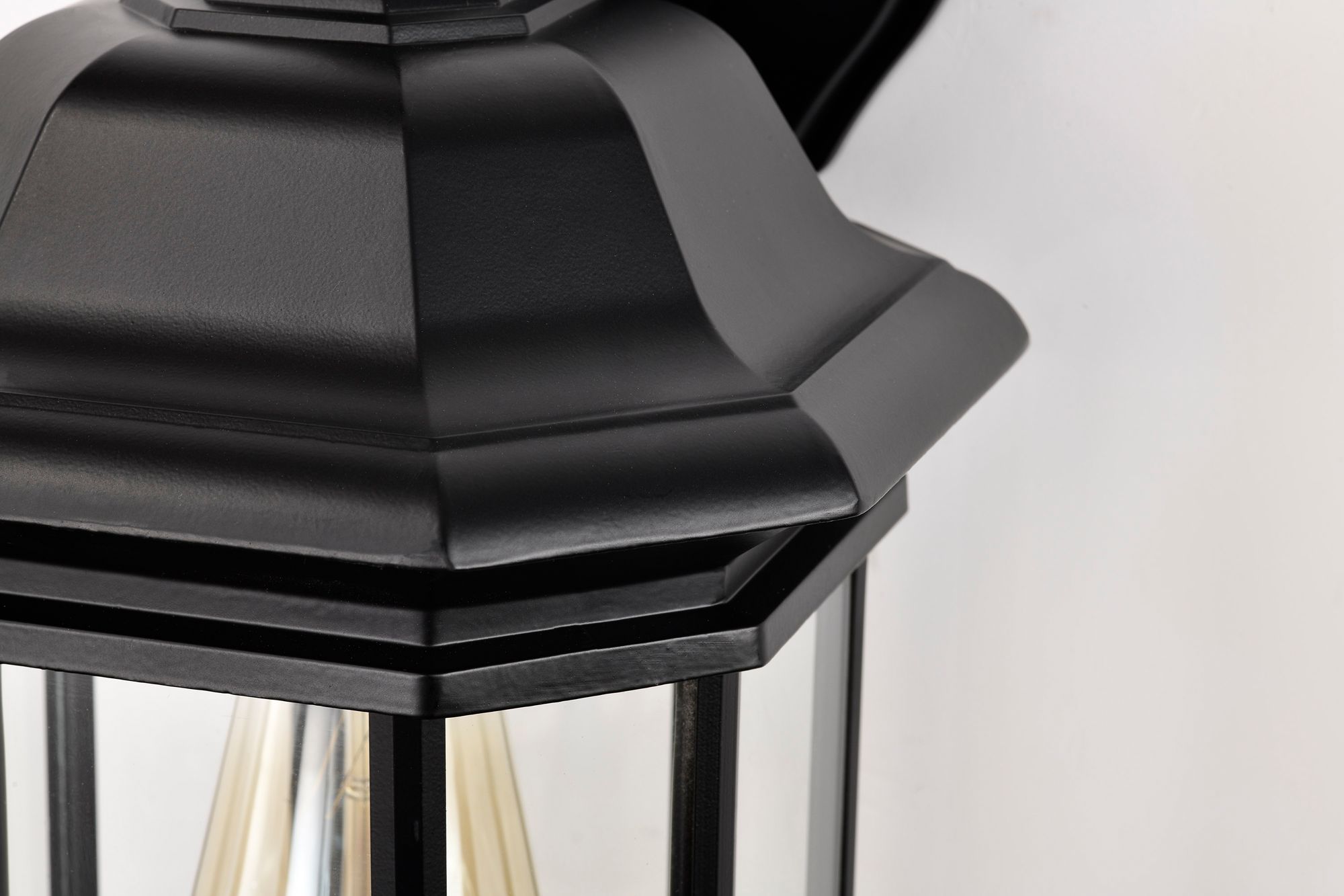 Hopkins Outdoor Large Wall Lantern; 1 Light; Matte Black Finish