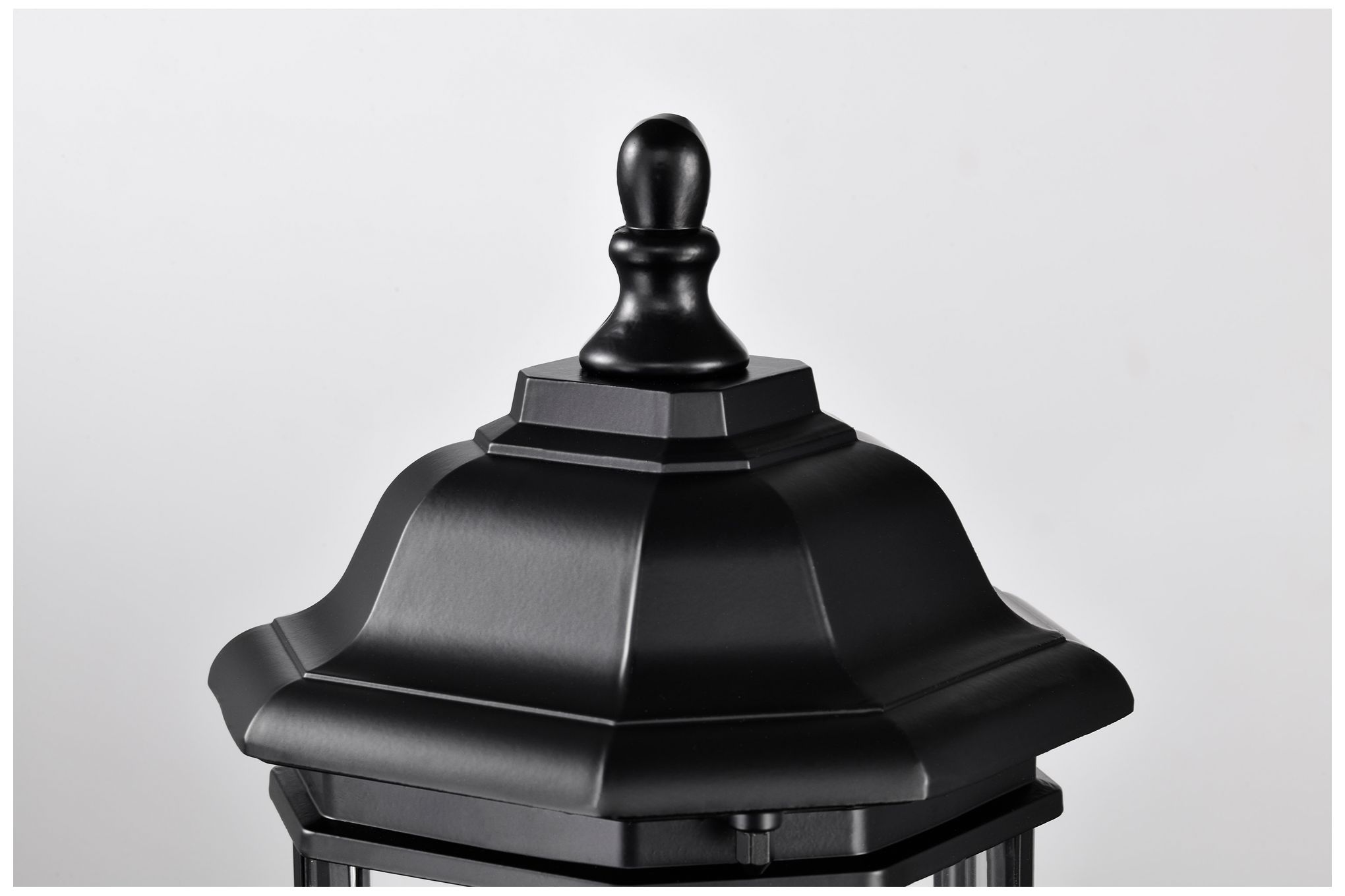 Hopkins Outdoor Small Post Lantern; 1 Light; Matte Black Finish