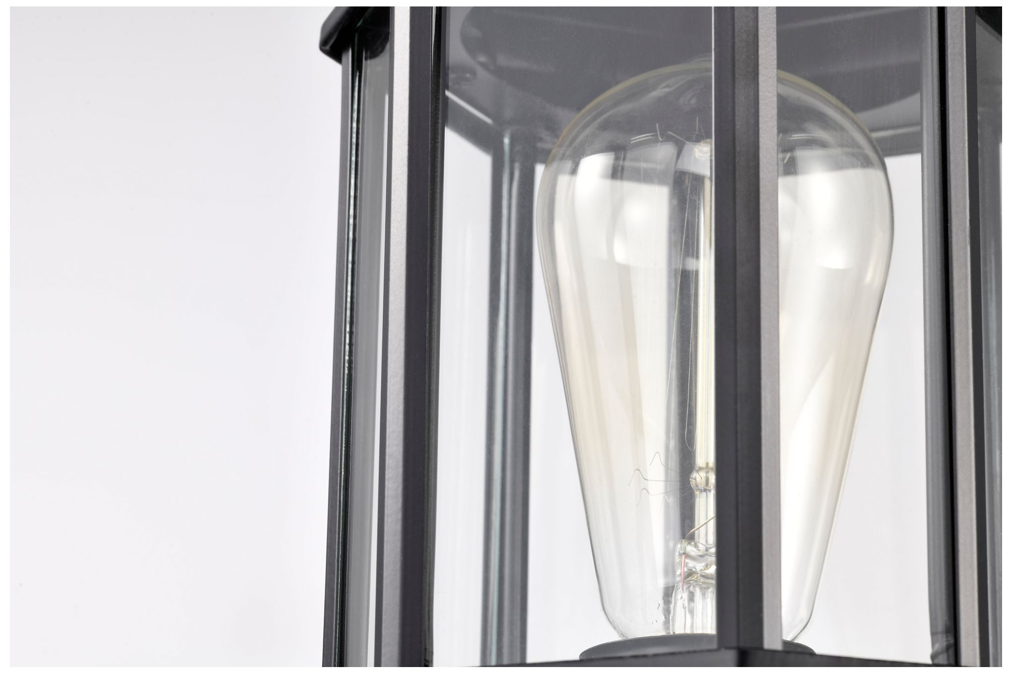 Hopkins Outdoor Small Post Lantern; 1 Light; Matte Black Finish