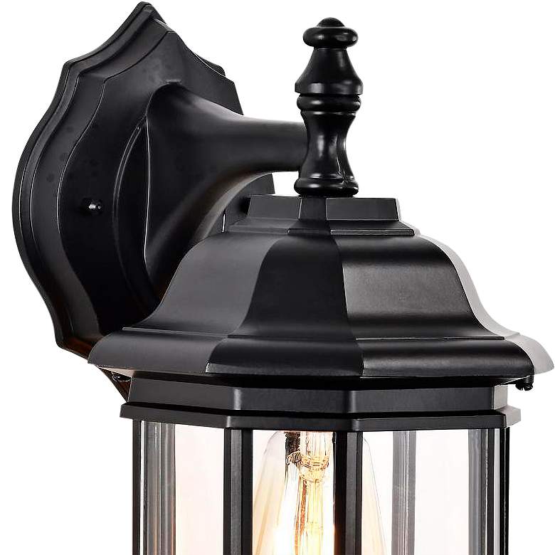 Image 3 Hopkins Outdoor Small Wall Lantern; 1 Light; Matte Black Finish more views