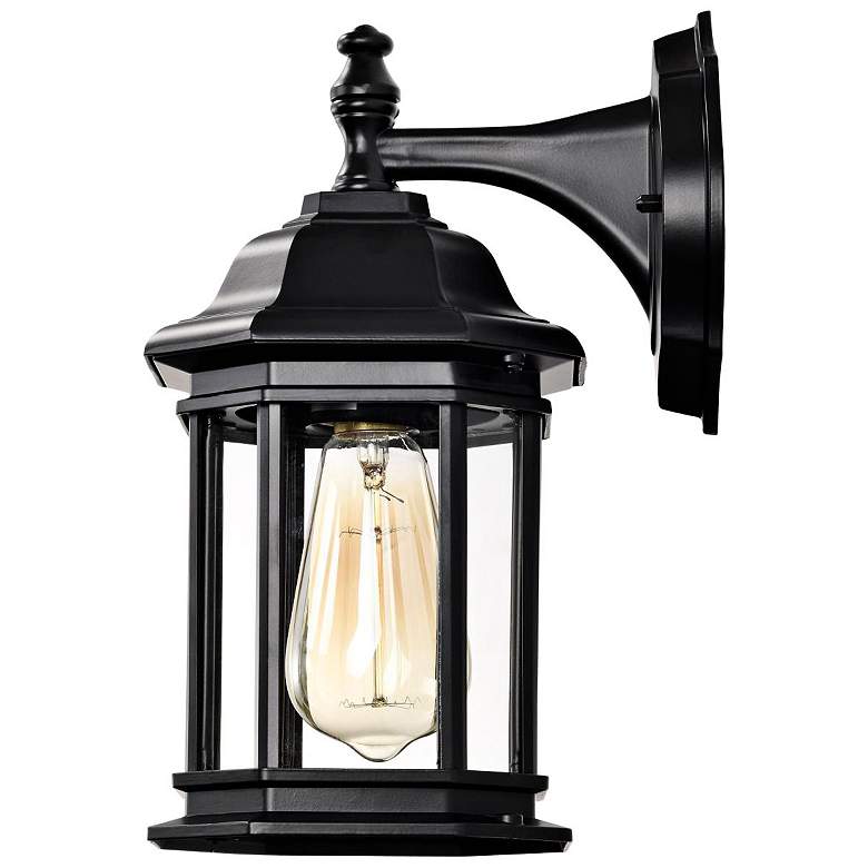 Image 4 Hopkins Outdoor Small Wall Lantern; 1 Light; Matte Black Finish more views