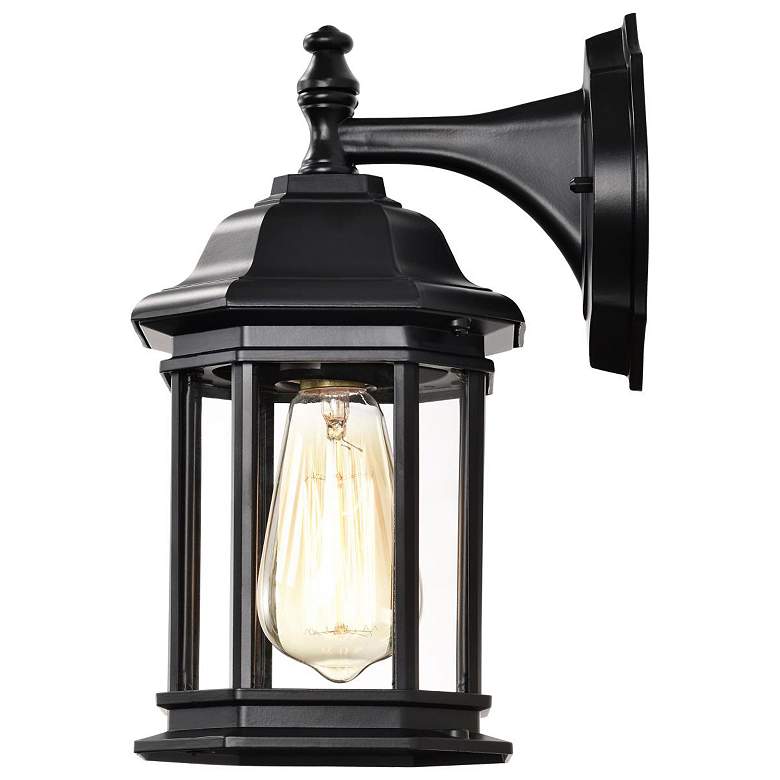 Image 7 Hopkins Outdoor Small Wall Lantern; 1 Light; Matte Black Finish more views