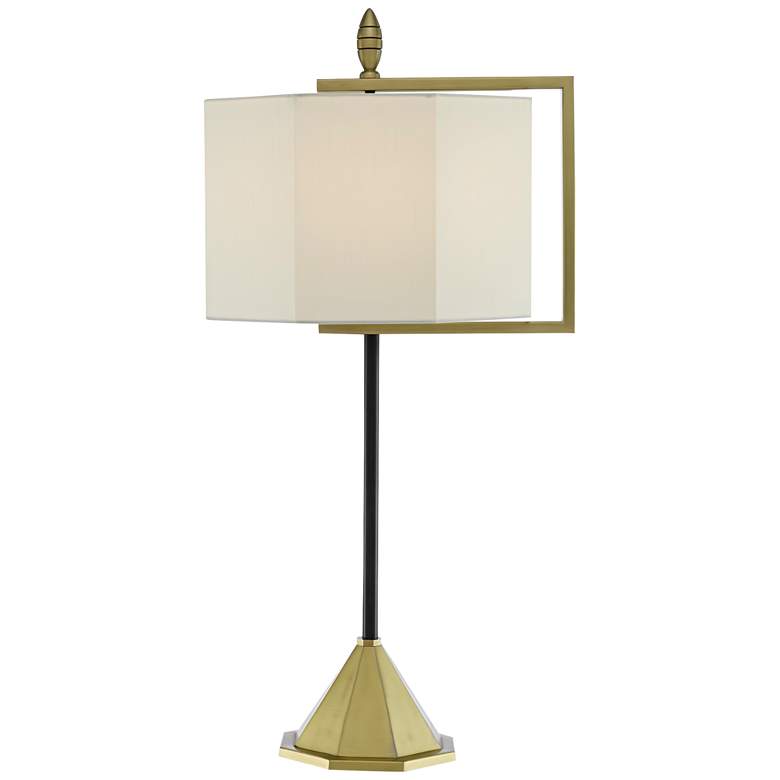 Image 1 Hopper Brushed Brass and Oil-Rubbed Bronze Table Lamp