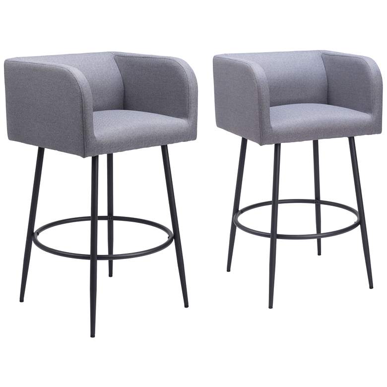 Image 1 Horbat Barstool Gray