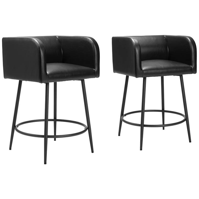 Image 1 Horbat Counter Stool (Set of 2) Black