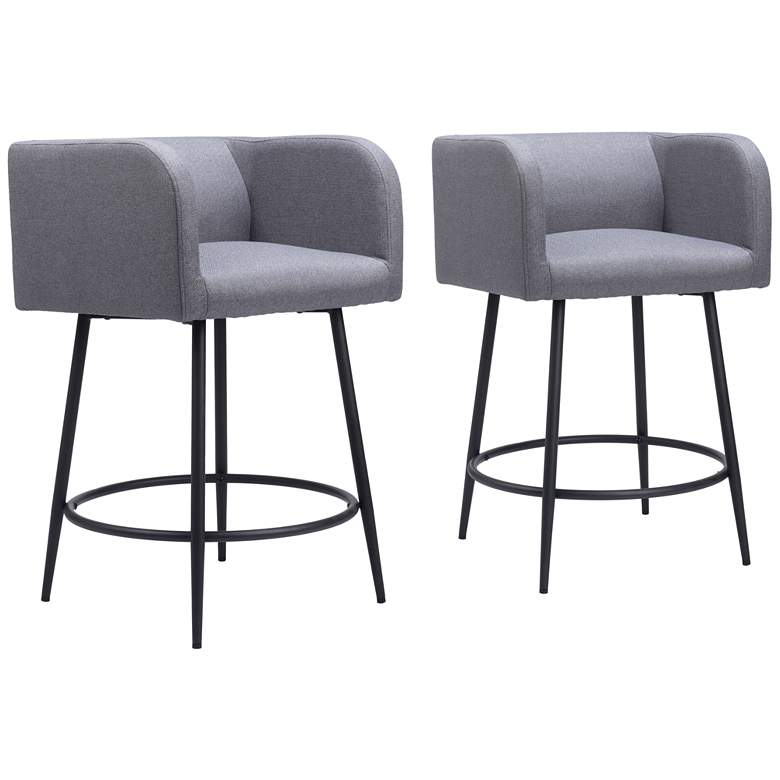 Image 1 Horbat Counter Stool (Set of 2) Gray