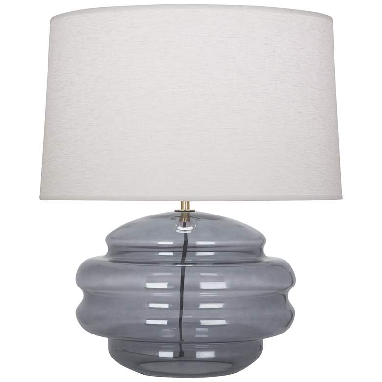 Image 1 Horizon 17 1/2 inch High Smoke Gray Glass Accent Table Lamp
