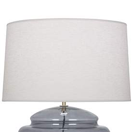 Image2 of Horizon 17 1/2" High Smoke Gray Glass Accent Table Lamp more views