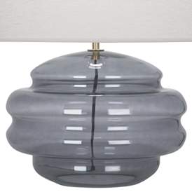 Image3 of Horizon 17 1/2" High Smoke Gray Glass Accent Table Lamp more views