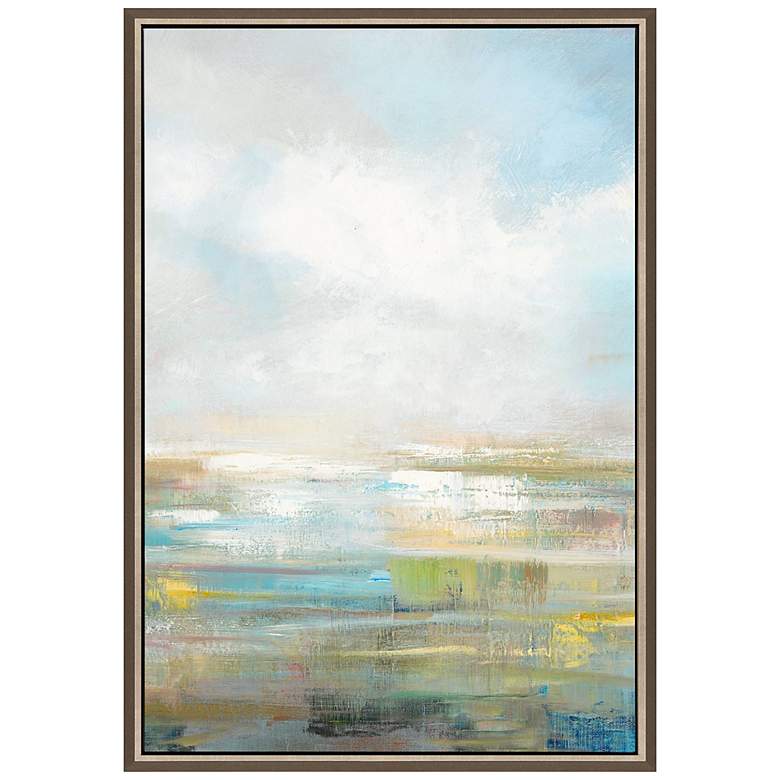 Image 1 Horizon I 57" High Rectangular Framed Canvas Wall Art