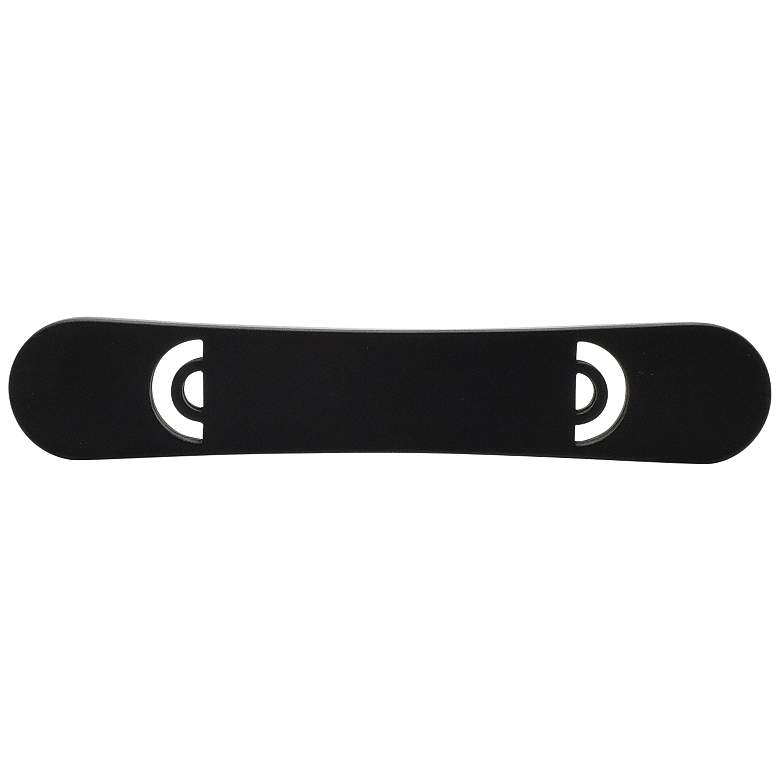 Image 1 Horizon Matte Black Metal 4 1/2" Wide Cabinet Pull