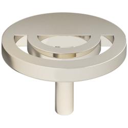 Horizon Polished Nickel Metal 1 1/2" Wide Cabinet Knob