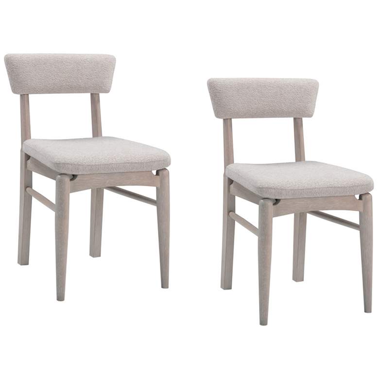 Image 1 Horizons 19" White Oak, Taupe Dining Chair