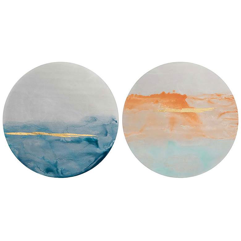 Image 1 Horizons I 22"W x 22"H Wall Sculpture Set of 2