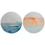 1_Horizons I 22"W x 22"H Wall Sculpture Set of 2