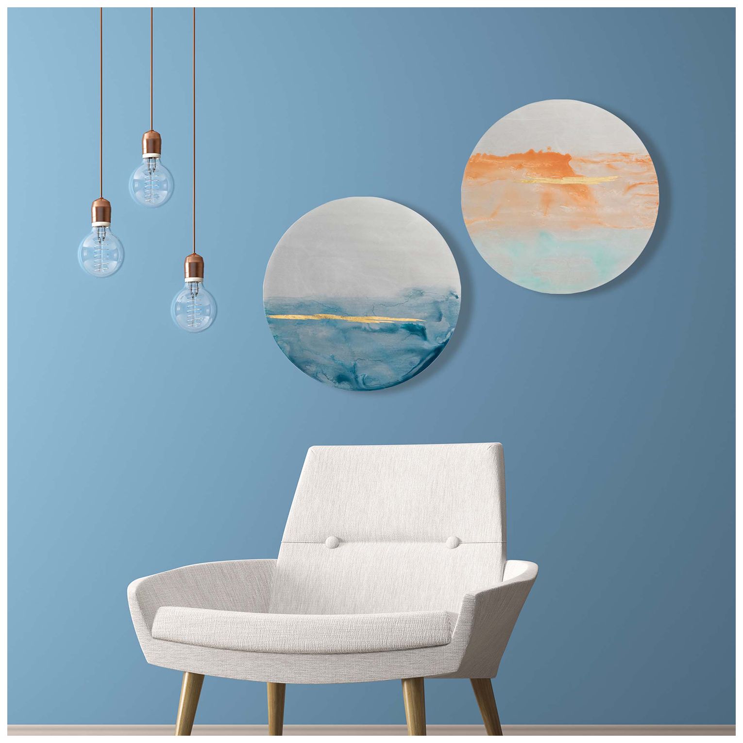 Image 2 Horizons I 22"W x 22"H Wall Sculpture Set of 2 more views