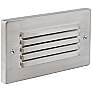 1_Horizontal Brushed Nickel Louvered LED Step Light