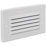 Horizontal Indoor/Outdoor White Louvered LED Step Light